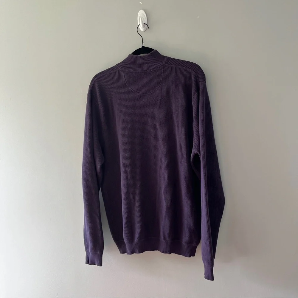 Tommy Bahama Purple Long Sleeve Pullover Sweater Colorful Mens Size XL